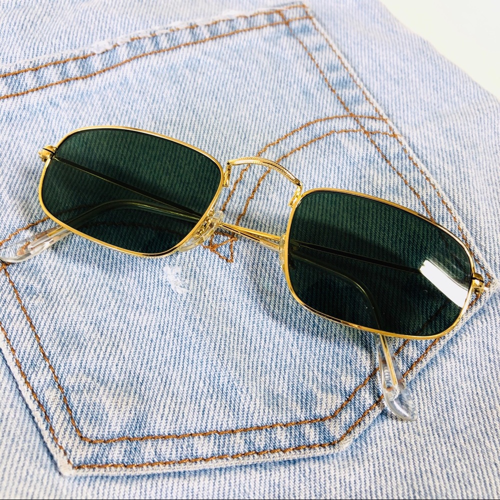 Deadstock 90s Slim Metal Frame Sunglasses